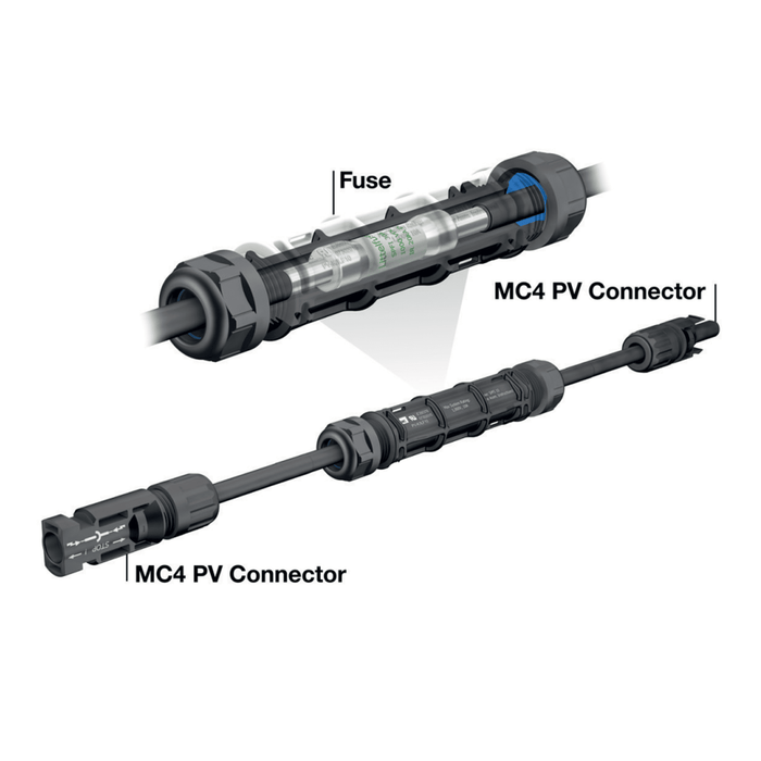 Staubli | 20A | 1000V | In-line Fuse with MC4 Connectors