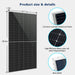 SunGold Power | 560 Watt Bifacial Perc Solar Panel Full Pallet 32 Panels