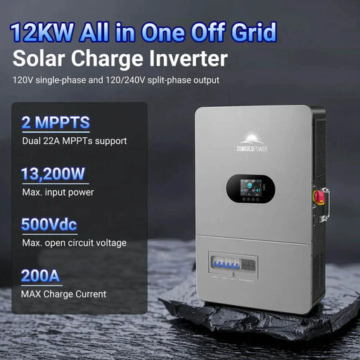 SunGoldPower | 12KW All in One Off Grid Solar Inverter FR12K-B