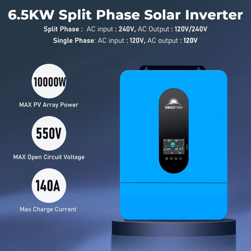 SunGoldPower | 13000W 48V Solar Charge Inverter Split Phase + Wifi Monitor 2 Units Parallel