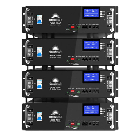 SunGoldPower | 4 X 48V 100AH Server Rack LiFePO4 Lithium Battery SG48100P