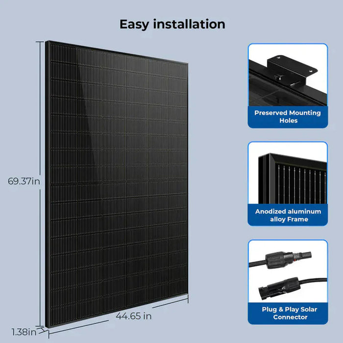 SunGoldPower | 450 Watt Bifacial N-Type Monocrystalline Solar Panel SGN-450-BDG5 32 PANELS UL61730 PRE-ORDER