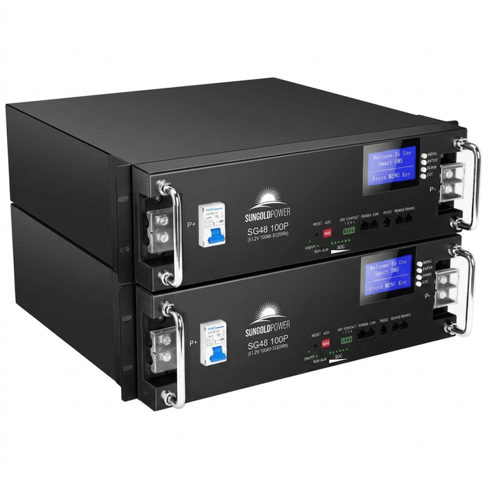 SunGoldPower | 48V 100AH Server Rack LiFePO4 Lithium Battery SG48100P