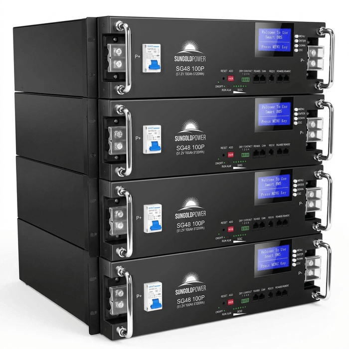 SunGoldPower | 48V 100AH Server Rack LiFePO4 Lithium Battery SG48100P