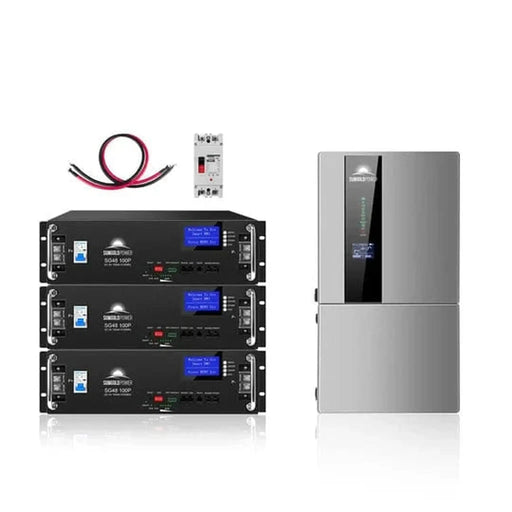 SunGoldPower | Hybrid Solar Kit 7.6KW 48V Split Phase 15.36KWH Lithium Battery SGH-7.6N3E-s