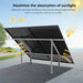 SunGoldPower | Modular & Expandable Ground Mount Brackets for 2× 400W–590W Solar Panels | Heavy-Duty Adjustable image 6