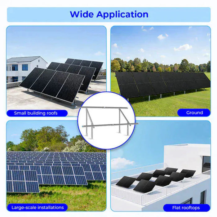 SunGoldPower | Modular & Expandable Ground Mount Brackets for 2× 400W–590W Solar Panels | Heavy-Duty Adjustable image 7