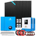 SunGoldPower | Off Grid Solar Kit 10000W 48VDC 120VAC/240V 20.48KWH Lithium Battery 12 X 450 Watts Solar Panels SGM-10M2T