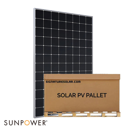 SunPower | 330W | E-Series Mono Cell Solar Panel Silver | Full Pallet 36 | 11.88kW Total