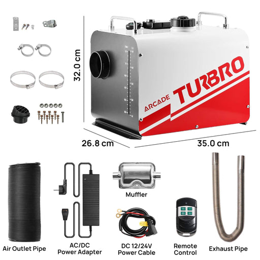 TURBRO | Arcade H8BP Diesel Heater - European version