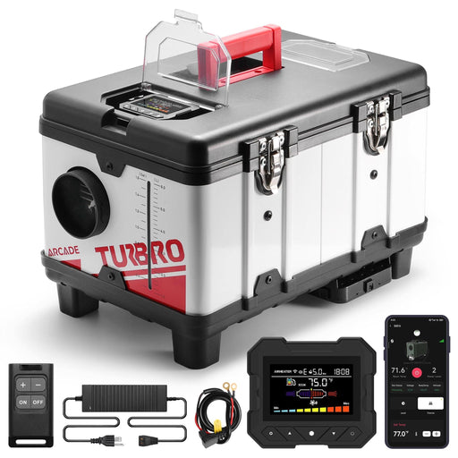 TURBRO | Arcade T8BP Diesel Heater, 9kW Triple Power, Toolbox Design
