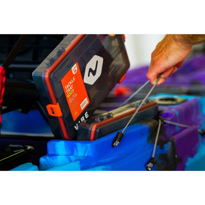 Vibe Waterproof 4 Clasp Tackle Tray 2 pk