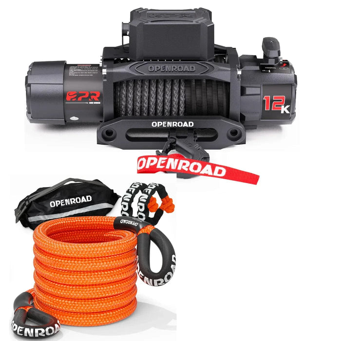 OPENROAD | 12,000lbs Electric Winch with Synthetic Rope-Panther Series 3S