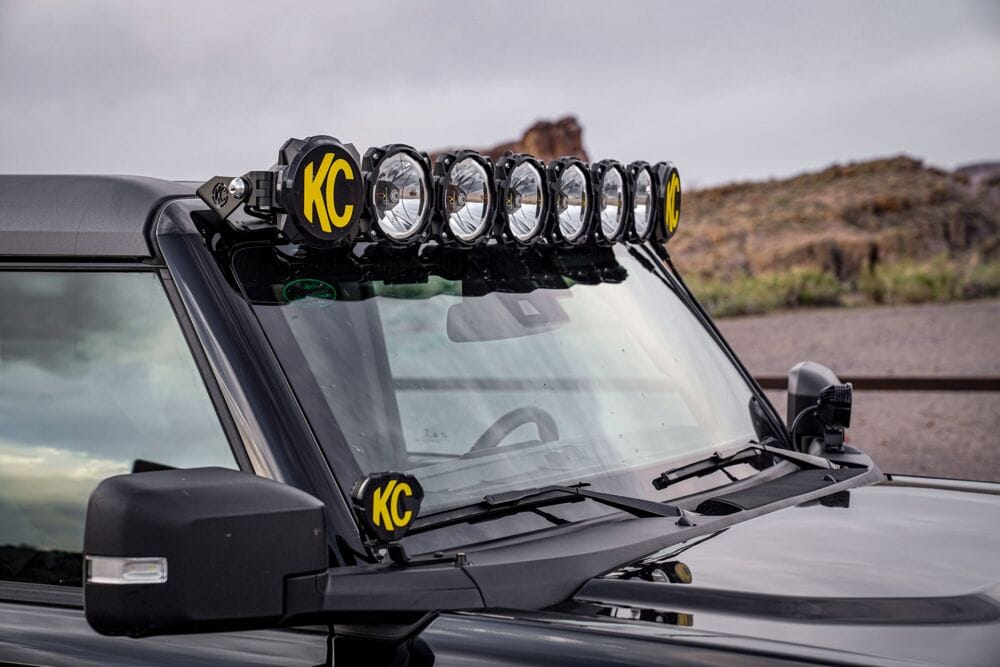 KC HiLiTES | Bracket Set - 50" Light Bar Overhead Mounts - Pair - for 21-24 Ford Bronco