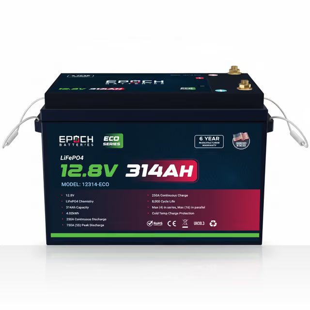 Epoch Batteries | 12V 314Ah Eco Series LiFePO4 Battery