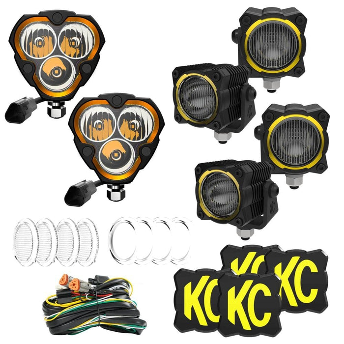 KC HiLiTES | Hybrid Front Bumper LED Light Kit - Off-Road System