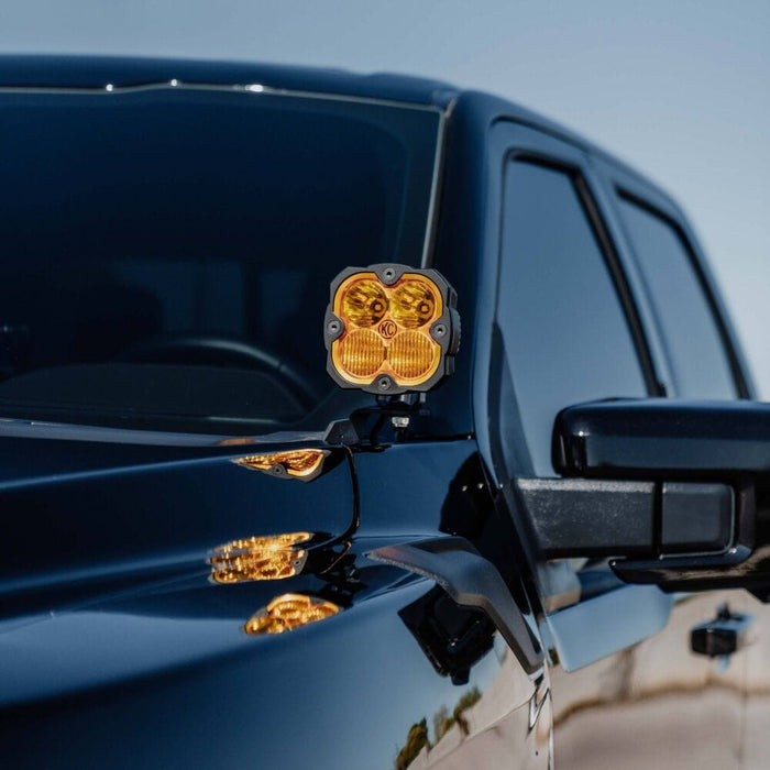 KC HiLiTES | Bracket Set - Pillar / Ditch - GEN3 2021+ Ford F-150/Raptor/Lightning