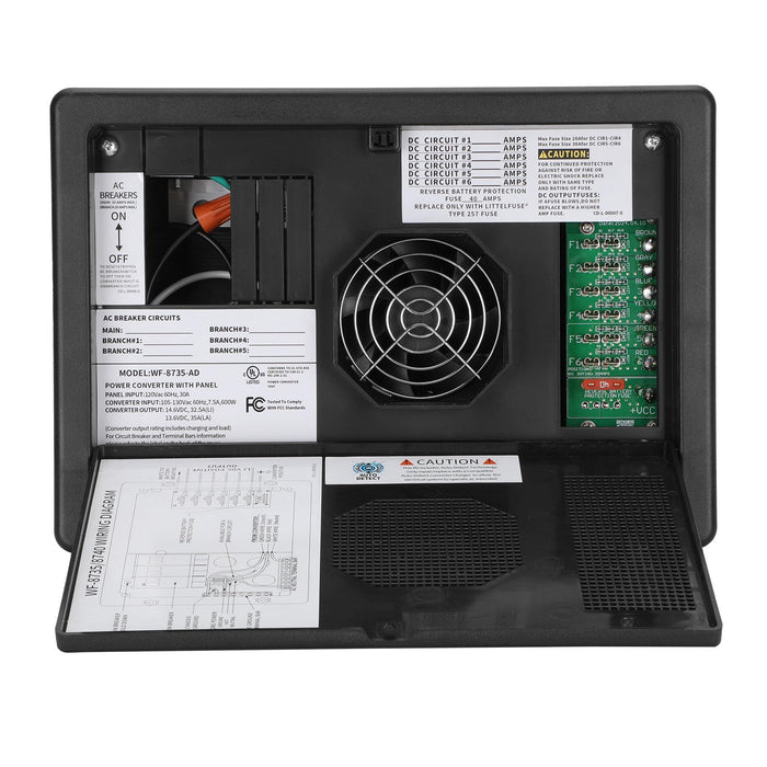 ACOPOWER |  30Amp Power Center Black