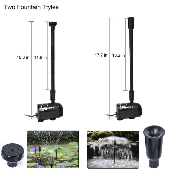 ACOPOWER | Solar Water Pump Kit-410GPH Submersible Pump and 20W Solar Panel