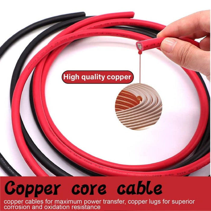 ACOPOWER | 13Ft 6AWG Battery Power Tinned Copper Cable