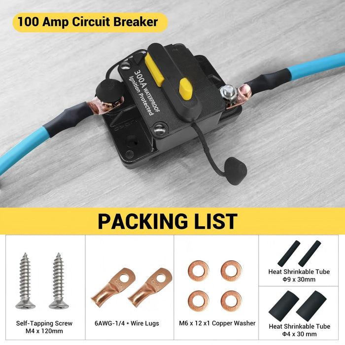 ACOPOWER |  80/300 Amp Circuit Breaker