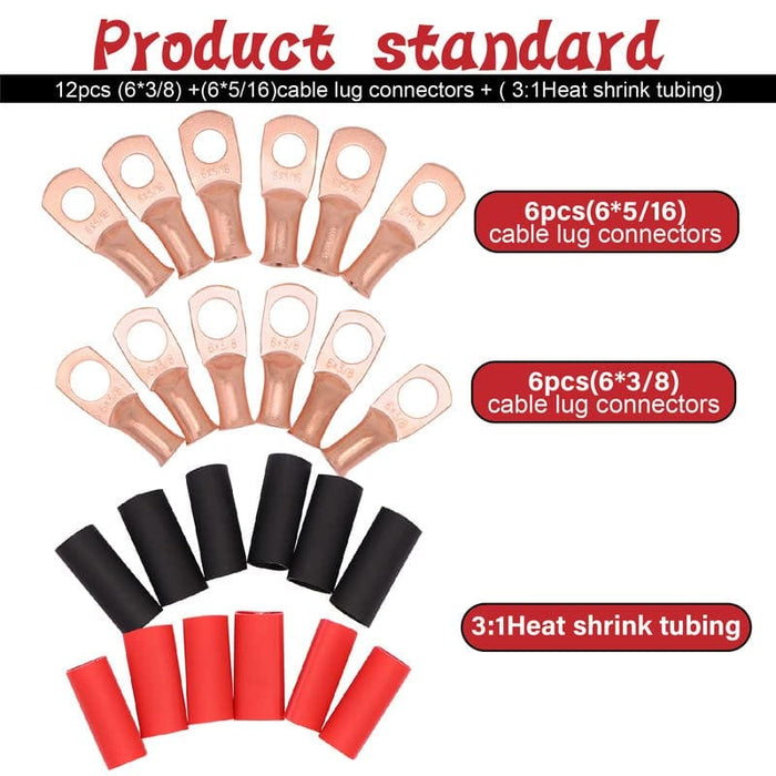 ACOPOWER | 13Ft 6AWG Battery Power Tinned Copper Cable