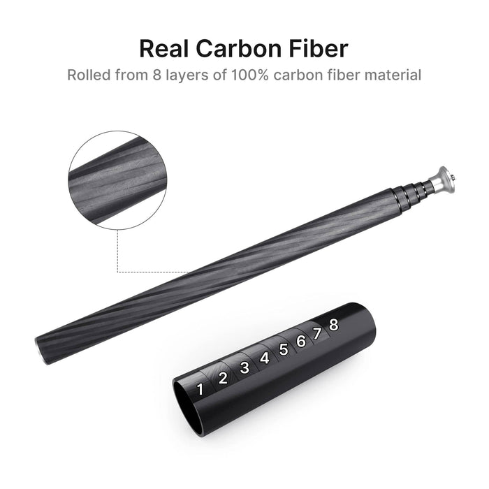 Coalax | 100% Pure Carbon Fiber Selfie Stick for Magic Arm, Vlogging and Content Creation (PRE-ORDER)