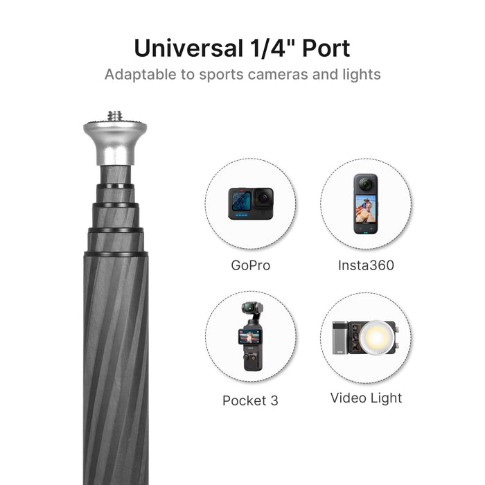 Coalax | 100% Pure Carbon Fiber Selfie Stick for Magic Arm, Vlogging and Content Creation (PRE-ORDER)