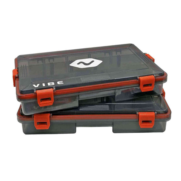 Vibe Waterproof 4 Clasp Tackle Tray 2 pk