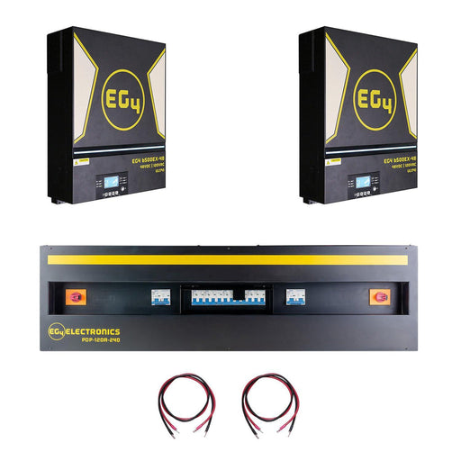 EG4 | 13kW Off-Grid Split Phase Inverter Bundle | 2 x 6500EX-48| 13000W Output | 16000W PV Input | Split Phase 120/240VAC
