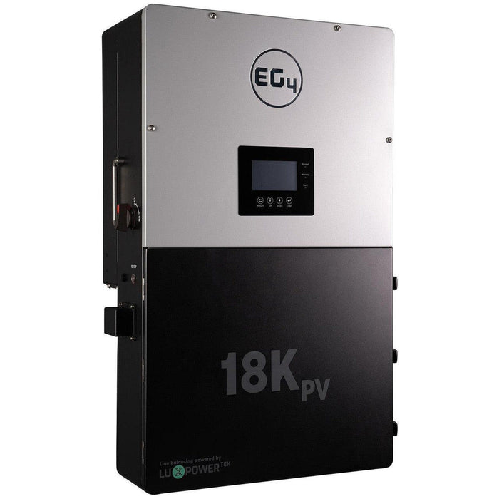 EG4 | 18KPV Hybrid Inverter | All-In-One Solar Inverter | 18000W PV Input | 12000W Output | 48V 120/240V Split Phase | EG4-18KPV-12LV