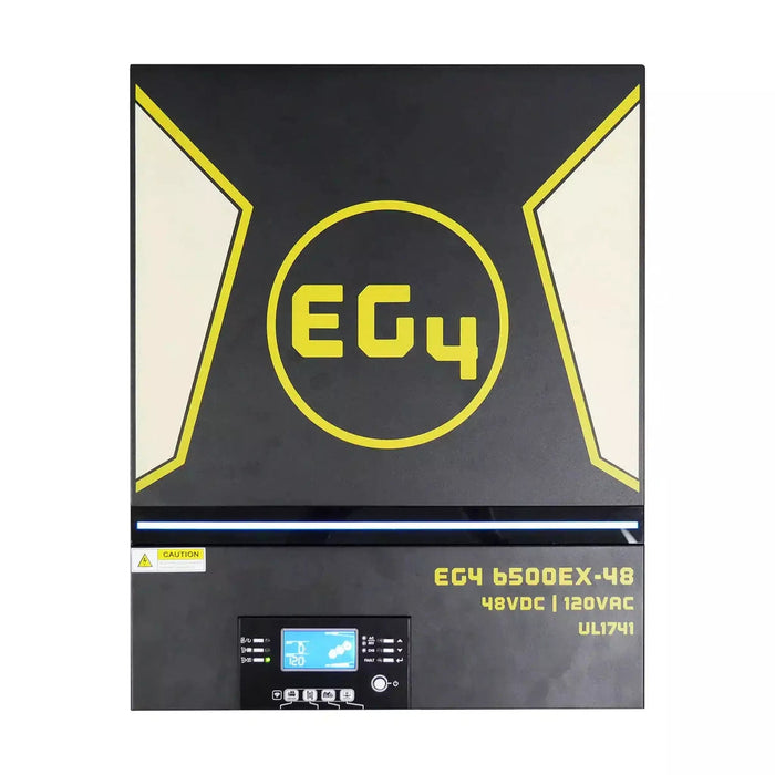 EG4 | 6.5kW Off-Grid Inverter | 6500EX-48 | 6500W Output | 8000W PV Input | 500V VOC Input | All in One Solar Inverter