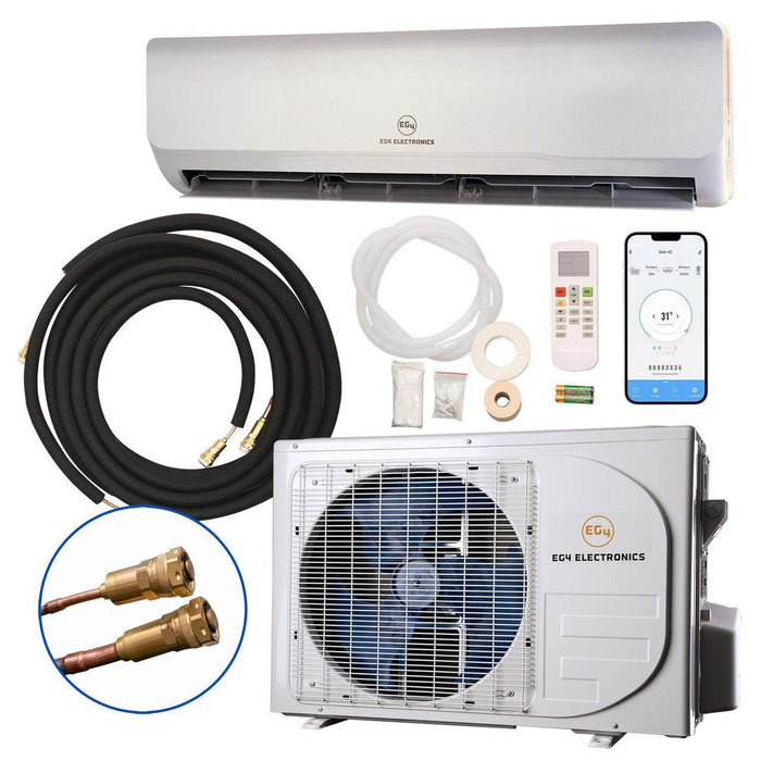 EG4 | AC 12K Mini-Split Air Conditioner Heat Pump | 12000 BTU | SEER2 28.5 | Plug-N-Cool Do-It-Yourself Installation