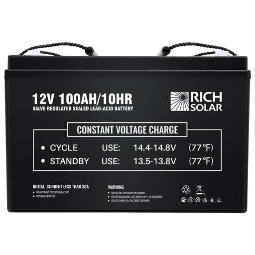 Rich Solar | 12V 100Ah Deep Cycle AGM Battery