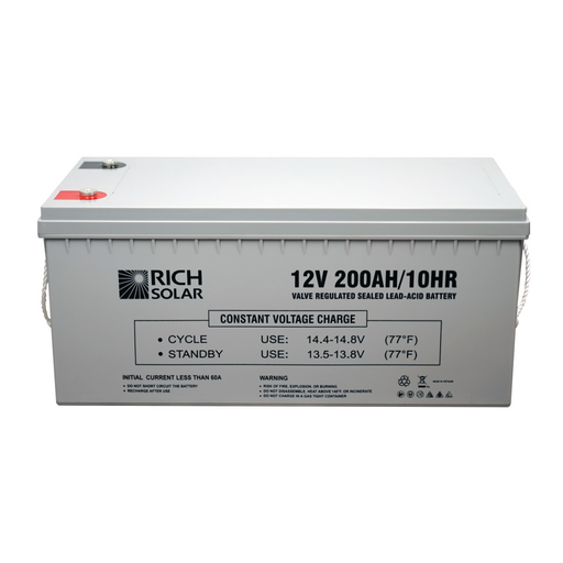 Rich Solar | 12V 200Ah Deep Cycle AGM Battery