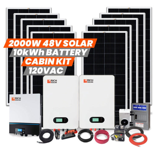 Rich Solar | 2000W 48V 120VAC Cabin Kit