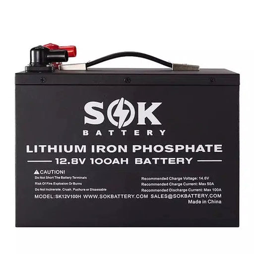 SOK Battery | 12V 100Ah LiFePO4 Battery Bluetooth & Built-in Heater Pro | 12V Systems Only*