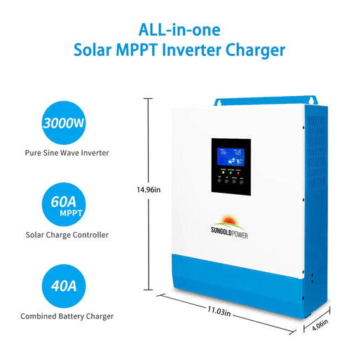 SunGold Power | 3000W 24V Solar Inverter Charger