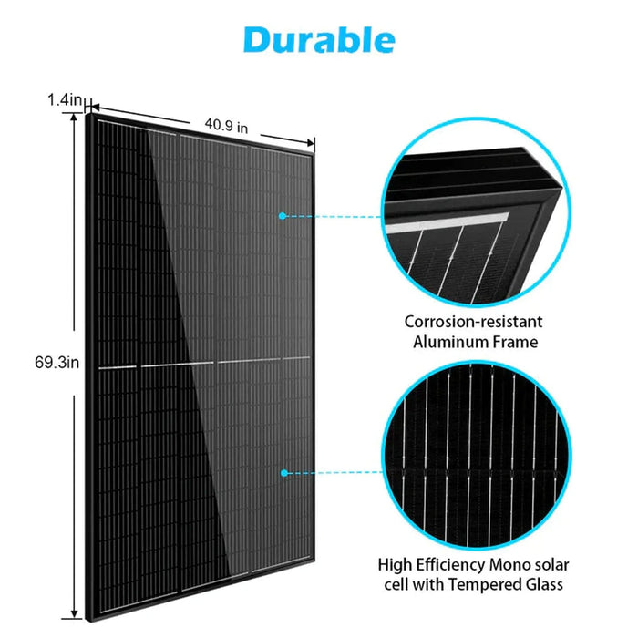 SunGold Power | 370W Mono-crystalline Black Solar Panels