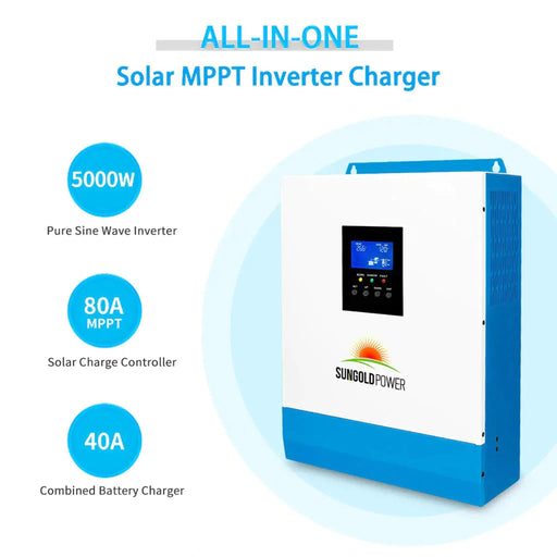 SunGold Power | 5000W 48V Solar Charger Inverter