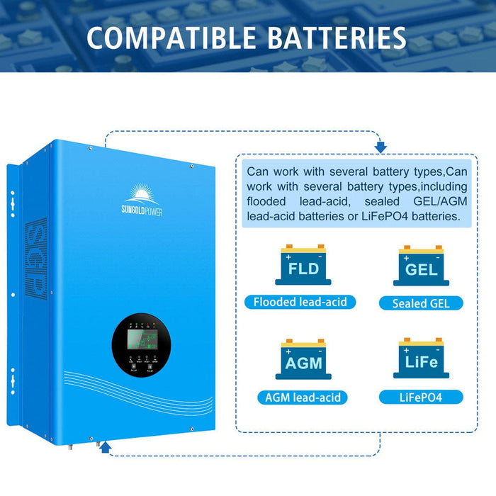 SunGold Power | 8KW Hybrid Solar Inverter UL1741 Standard