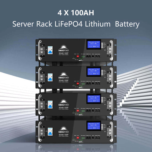 SunGoldPower | Off-Grid Solar Kit 12000W 48VDC 120V/240V LifePo4 20.48KWH Lithium Battery | 12x 415 Watts Solar Panels SGR-12K20E image 15